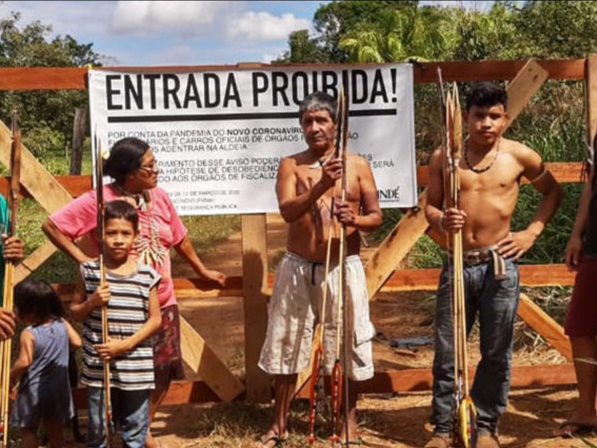 The Uru-Eu-Wau-Wau are protesting ongoing deforestation by farmers and illegal settlers in the Brazillian Amazon. 