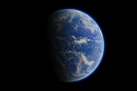 Image of the earth from space.