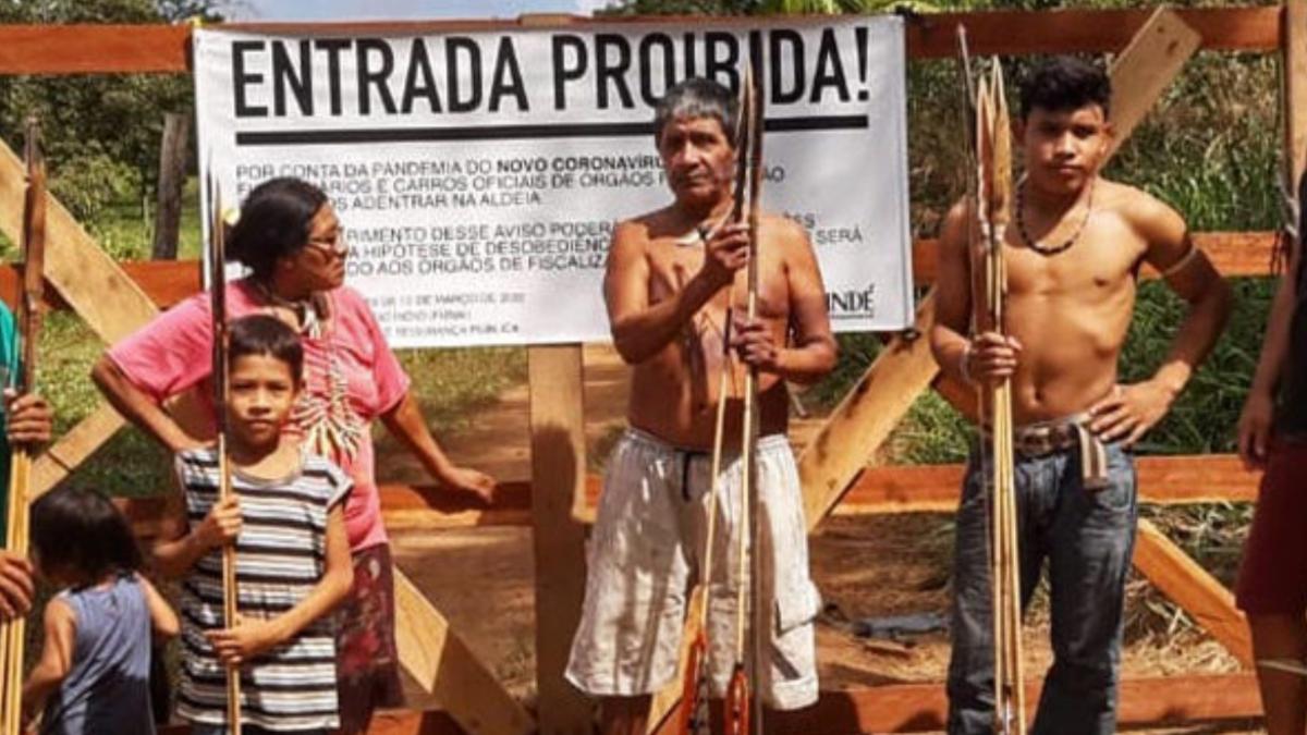 The Uru-Eu-Wau-Wau are protesting ongoing deforestation by farmers and illegal settlers in the Brazillian Amazon. 