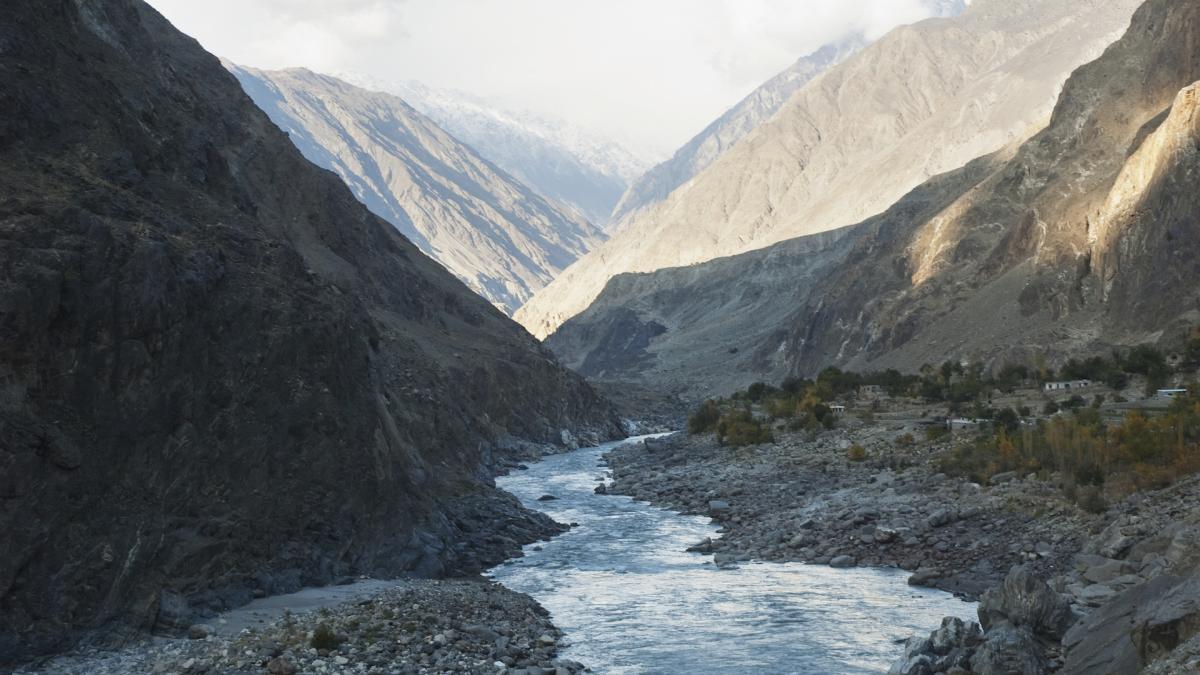 The Indus River Gorge in Skardu, Northern Pakistan.