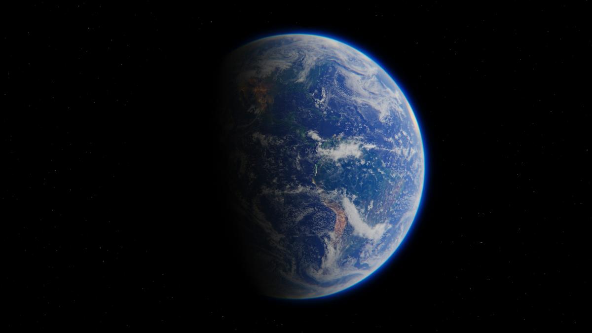 Image of the earth from space.