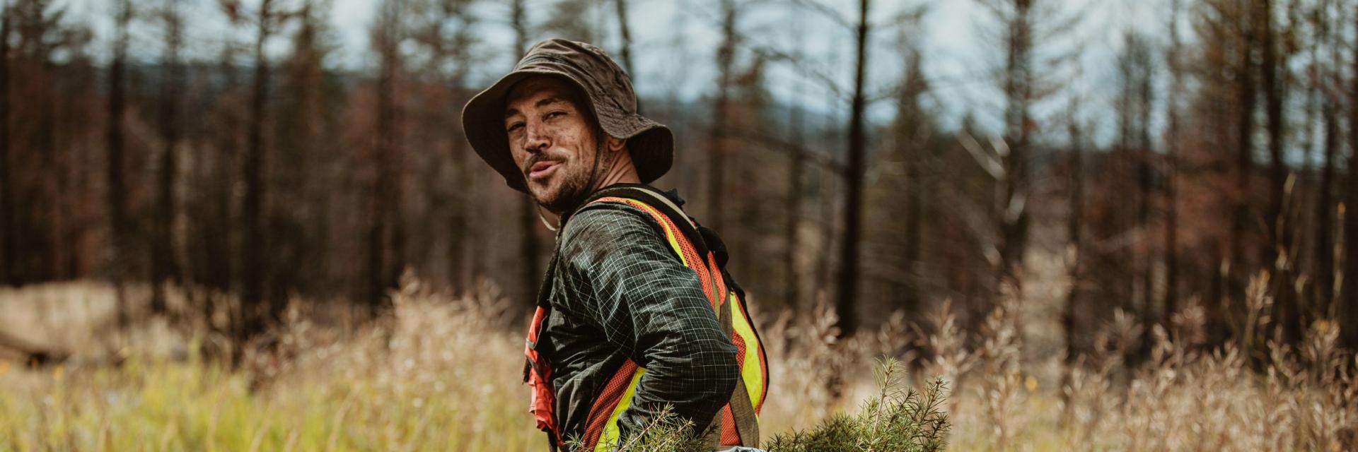 “Johnny Pineseed” near Williams Lake, British Columbia, Canada.